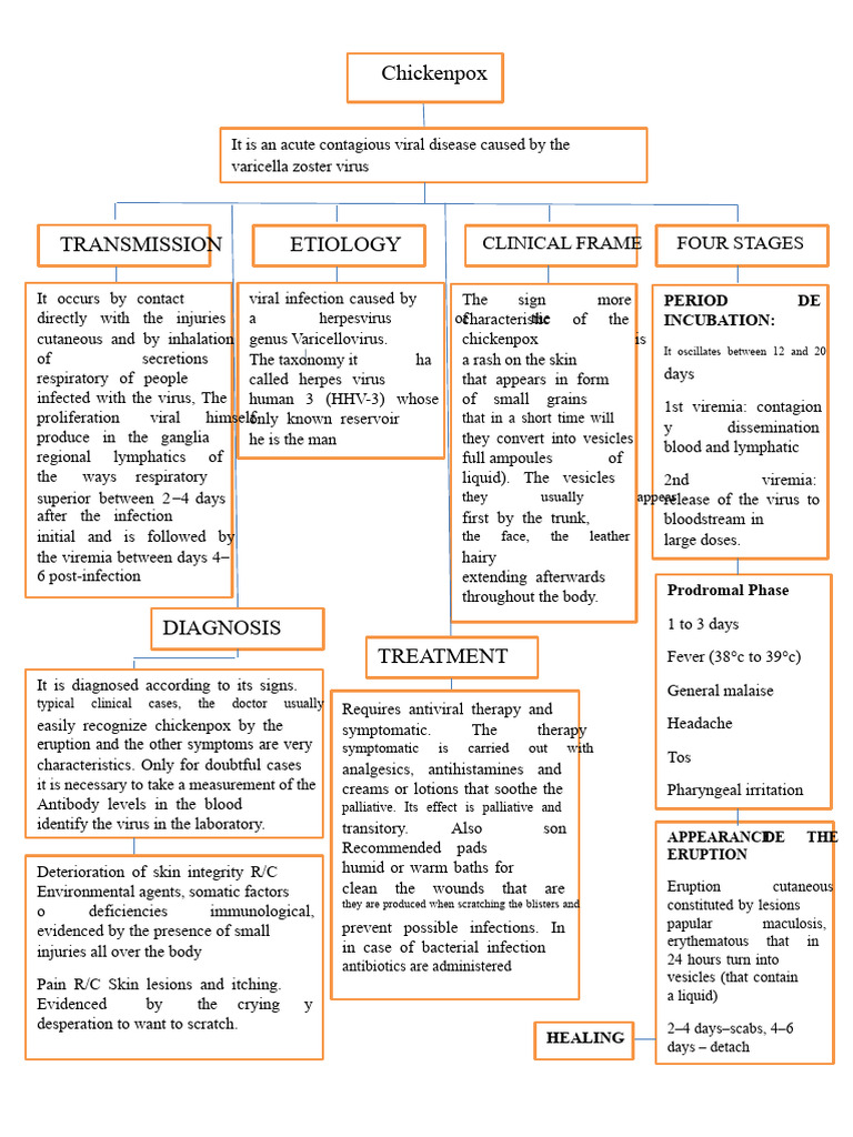 Conceptual Maps Chickenpox and Meningoencephalitis | PDF | Immunology ...