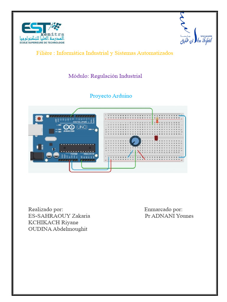 Proyecto Arduino: Regulación Industrial | PDF