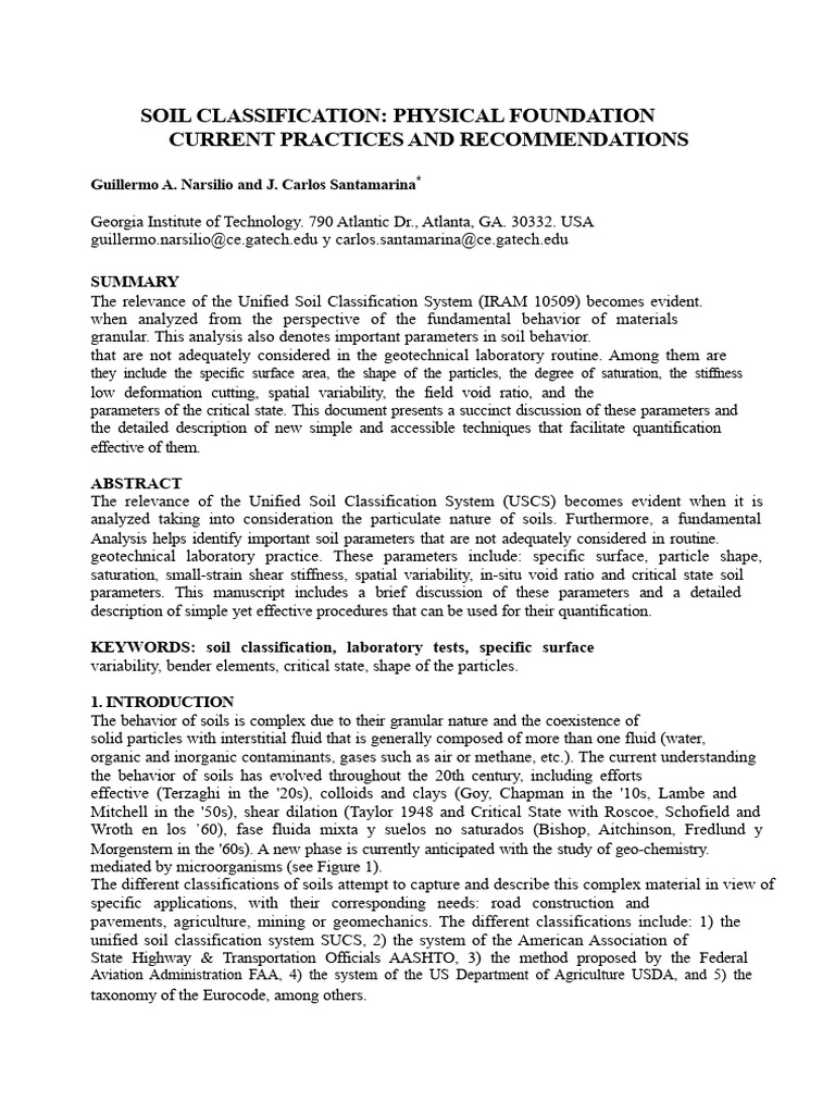 Soil Classification Techniques and Insights | PDF | Applied And ...
