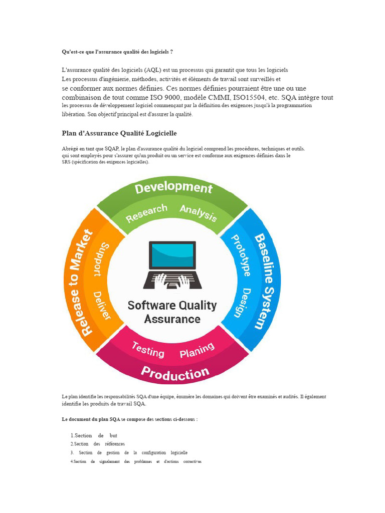 Assurance Qualité Logicielle : Guide Complet | PDF | Management de la ...