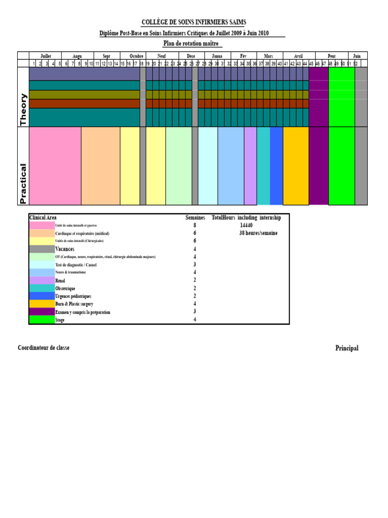 Plan de rotation en soins infirmiers 2010 | PDF | Médecine de soins ...