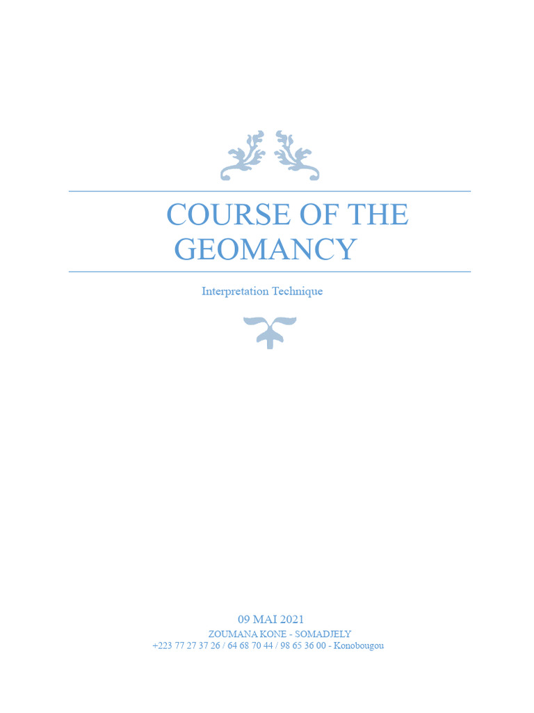 Geomancy Interpretation Techniques Guide | PDF | Marriage | Anger