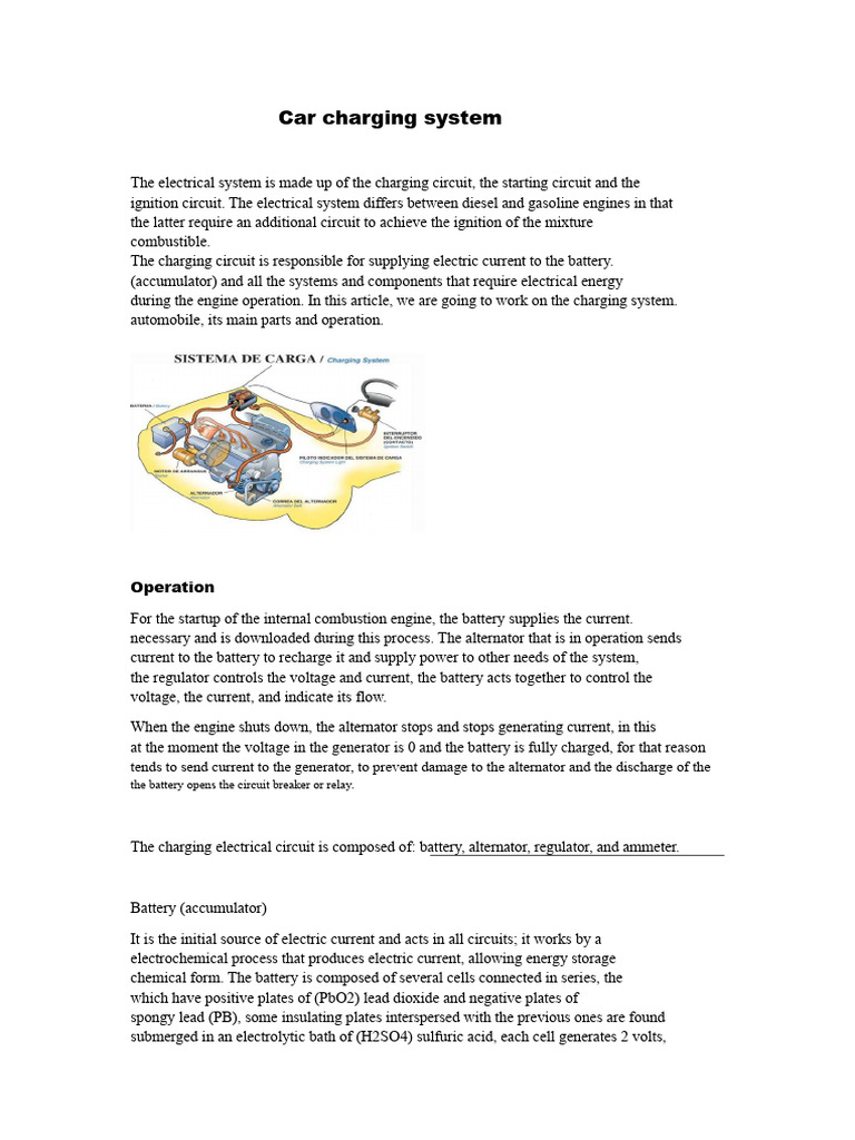 Understanding Car Charging Systems | PDF | Battery Charger | Electric ...