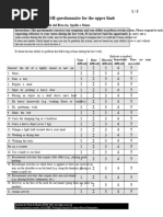 Michigan Hand Outcomes Questionnaire Guide | PDF | Handedness | Hand