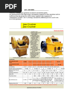 Jaw Crusher Specifications and Parts | PDF | Bearing (Mechanical