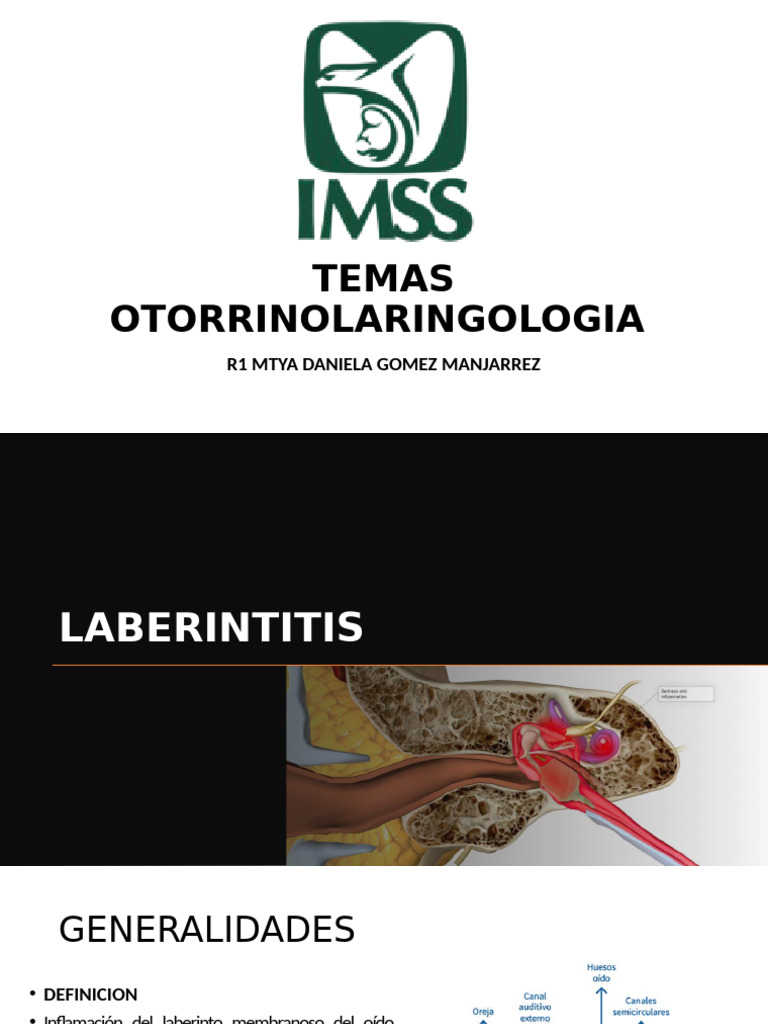 Laberintitis: Causas, Síntomas y Tratamiento | PDF | Oído | Vértigo