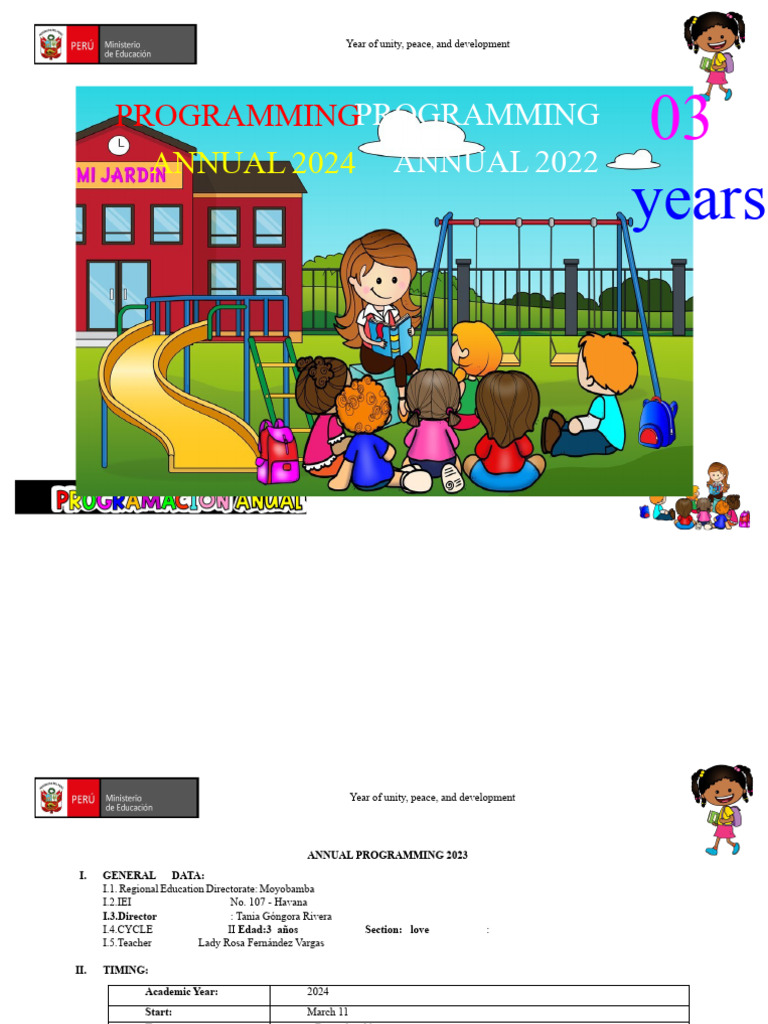 Annual Educational Programming 2024 | PDF | Curriculum | Communication