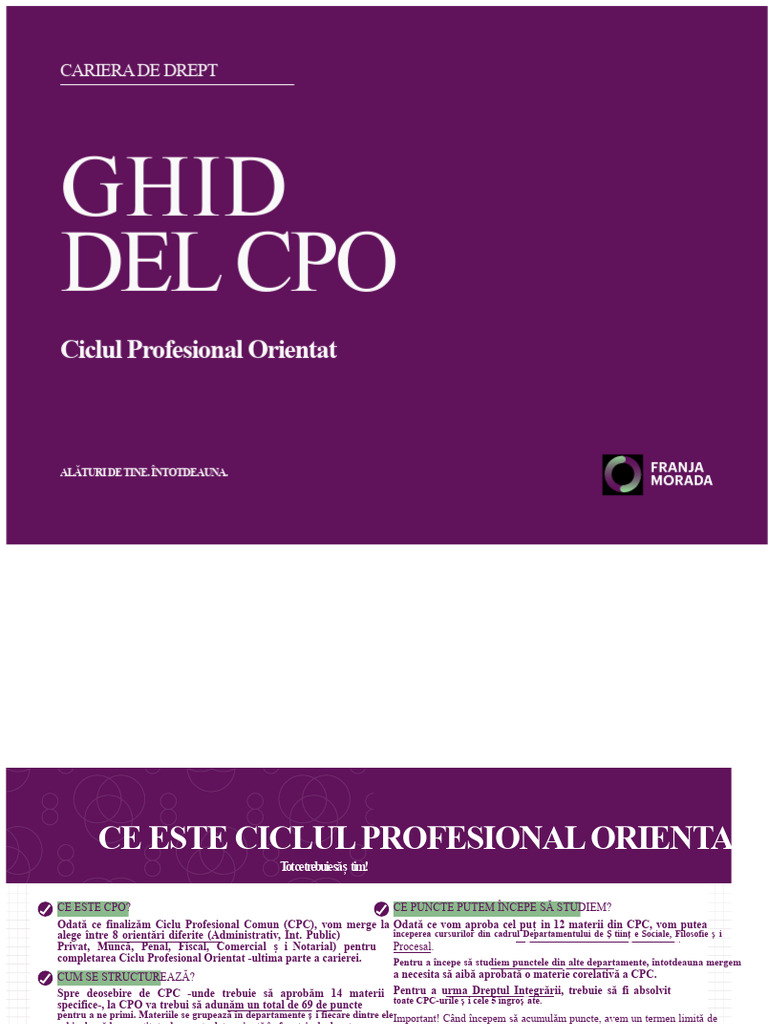 Ghidul CPO - Banda Violetă | PDF