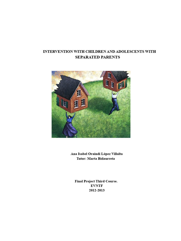 Intervention with children of separated parents | PDF | Child Custody ...