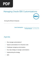 Managing Oracle EBS Customizations: Driving The Efficient Enterprise