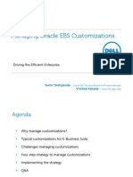 Managing Oracle EBS Customizations: Driving The Efficient Enterprise