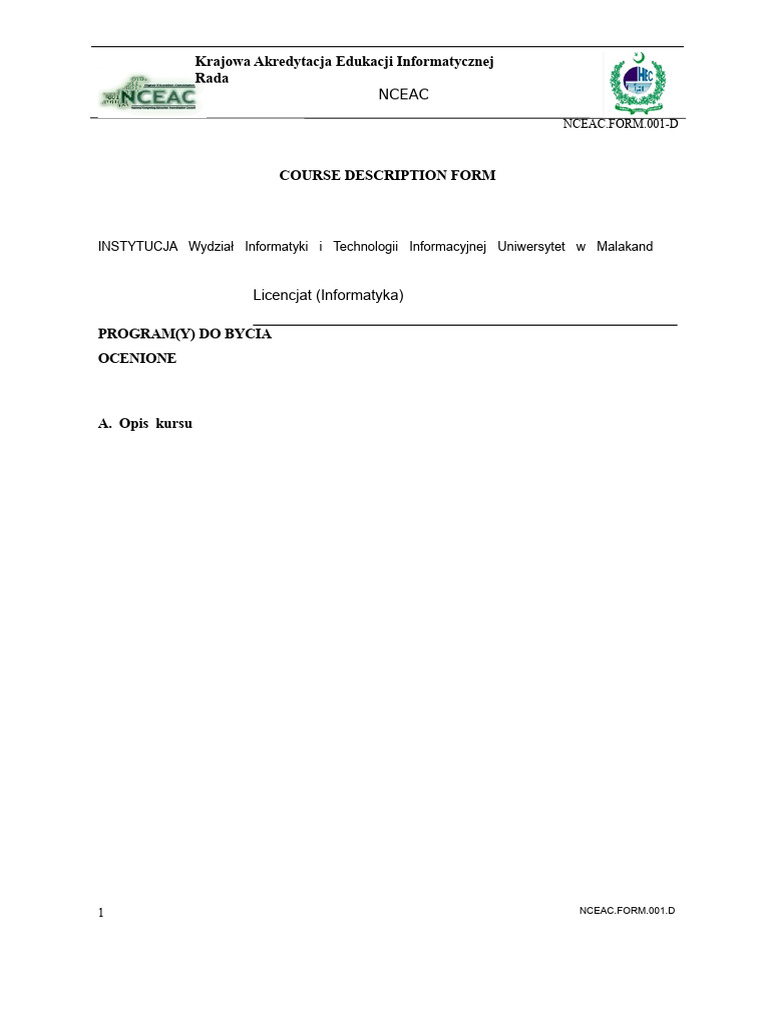 BSCS 1 Semestr ICT | PDF