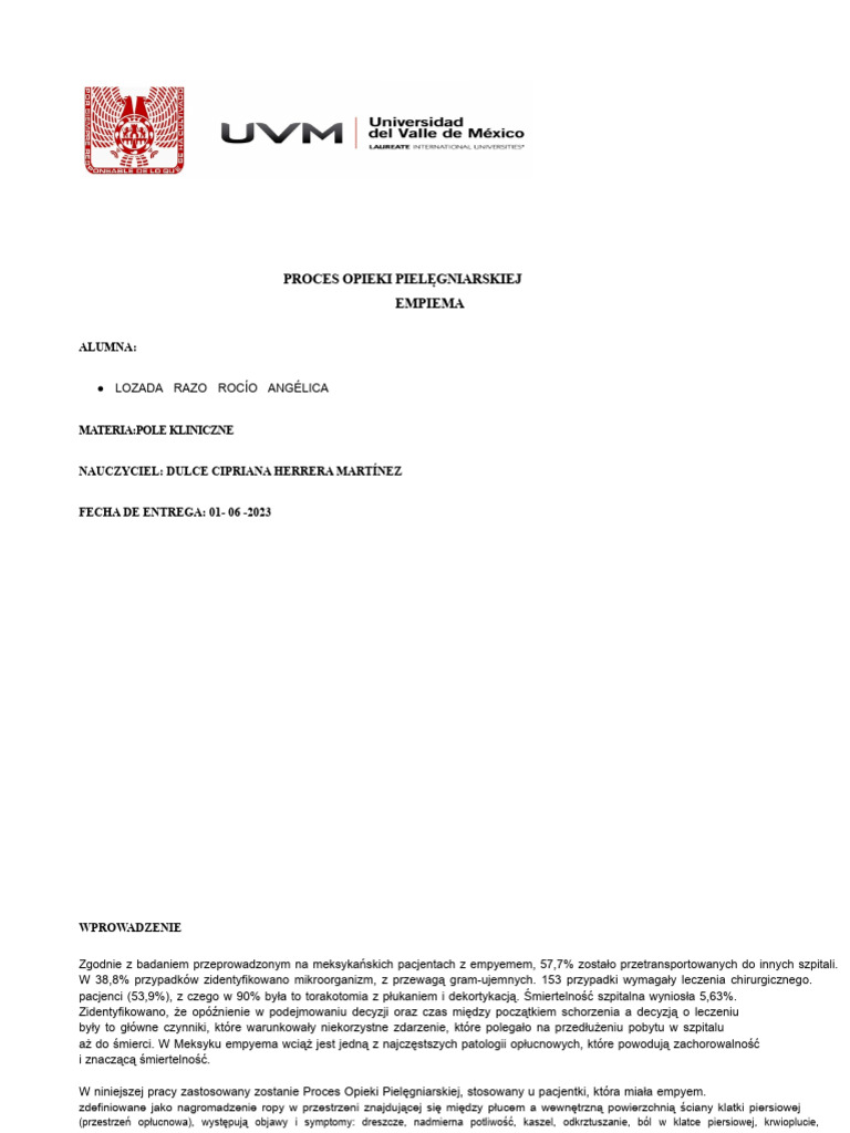 Pae Empiema | PDF