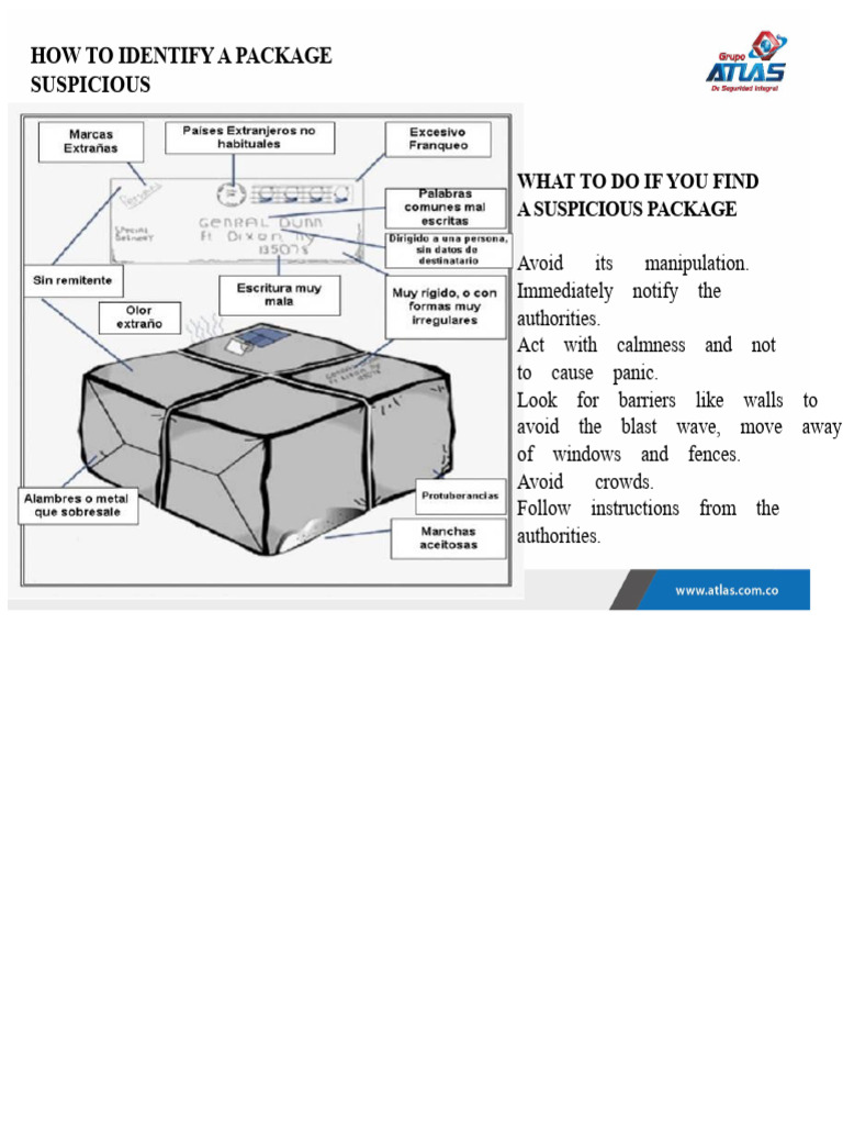 Identifying and Responding to Suspicious Packages | PDF