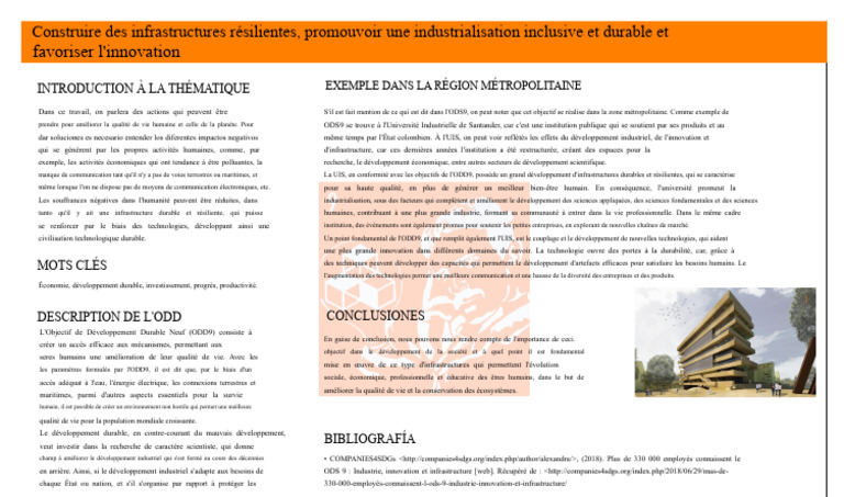 Infrastructures durables et ODD9 | PDF | Développement durable | Science