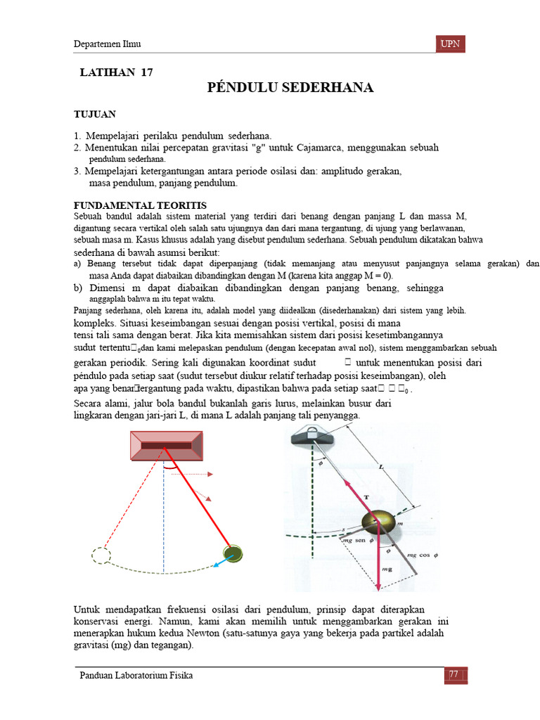 8-Lab N° 02 Pendulum sederhana (1) | PDF