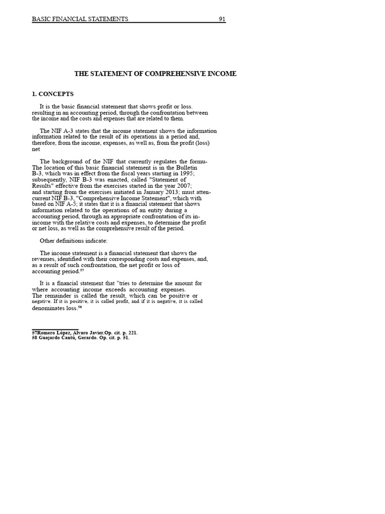 Comprehensive Income Statement Overview | PDF | Income Statement | Expense