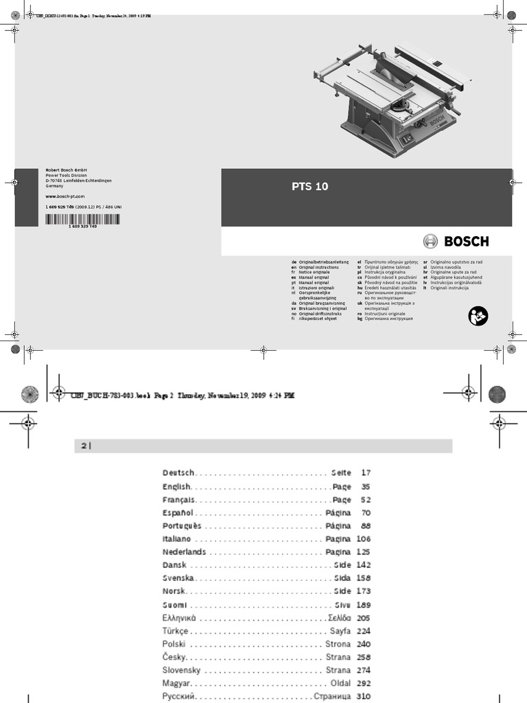 Manual Bosch Pts 10 | PDF | Industrial Processes | Crafts