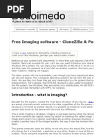 Free Imaging Software - Clonezilla & Partimage: Introduction - What Is Imaging?