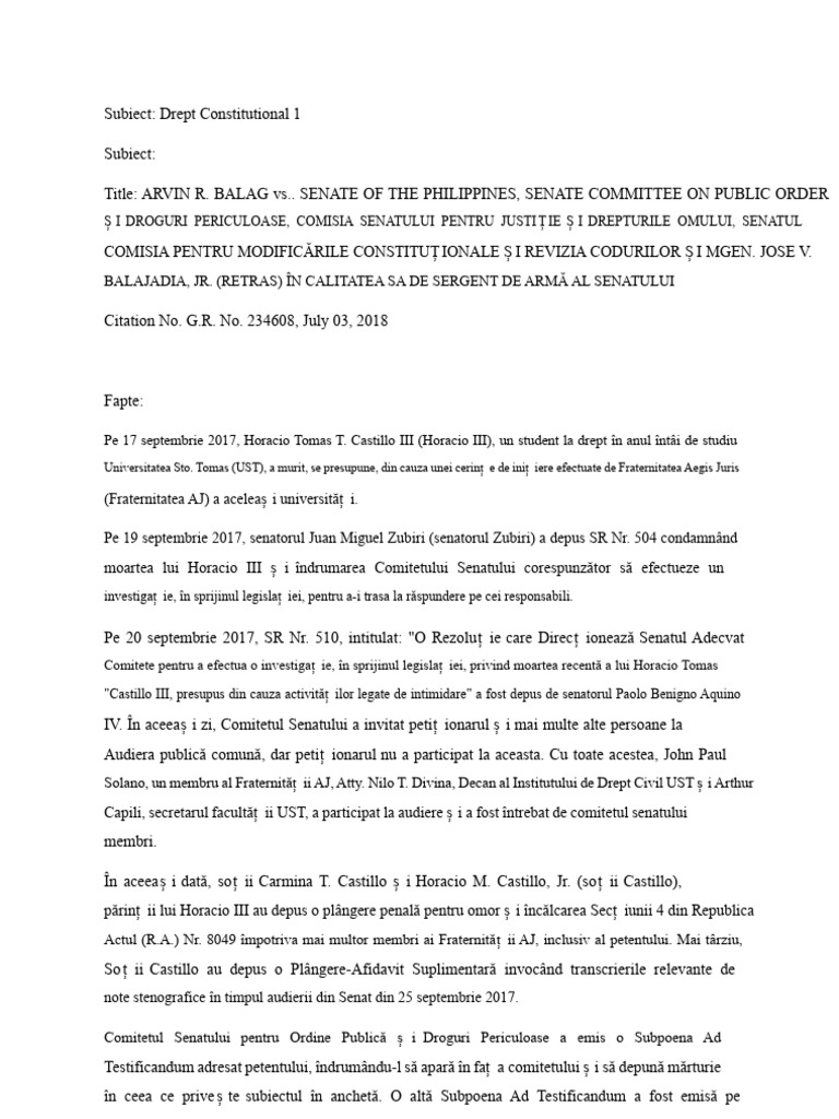 Balag vs. Senat | PDF
