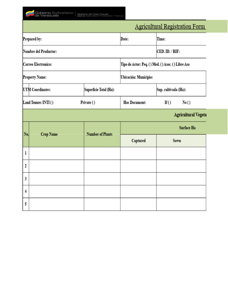 Livestock Registration Form 2020 | PDF | Cattle | Pig