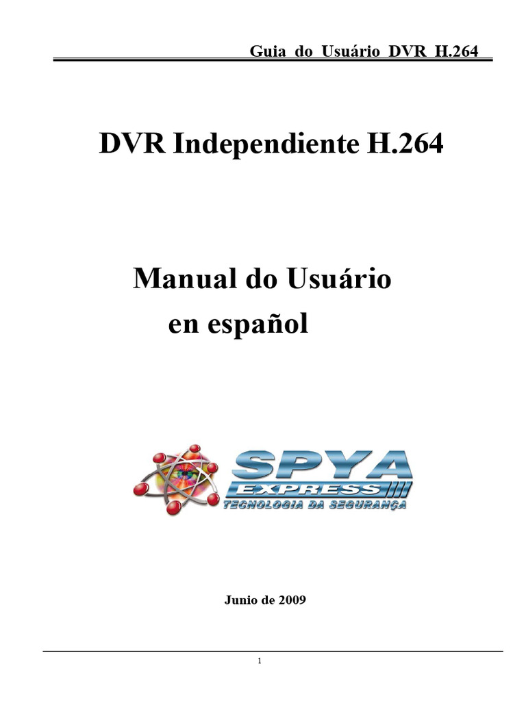 Guía del Usuario para DVR H.264 | PDF | Grabadora de vídeo digital | Relé