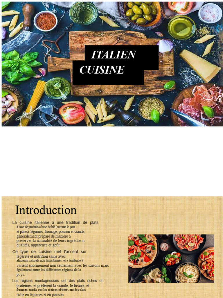 La cuisine italienne 🇮🇹 : un trésor UNESCO La cuisine italienne 🇮🇹 : un trésor UNESCO