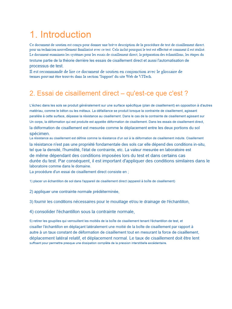 Guide sur le test de cisaillement direct | PDF | Résistance des ...