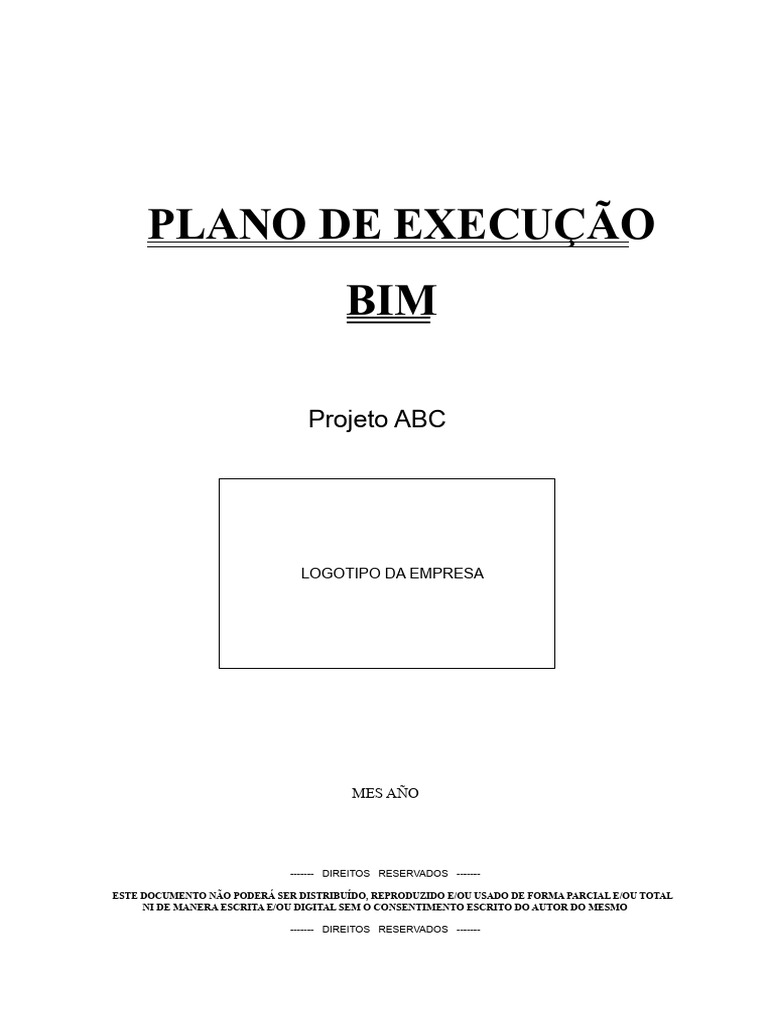 Plano de Execução BIM para Projeto ABC | PDF | BIM | Informática