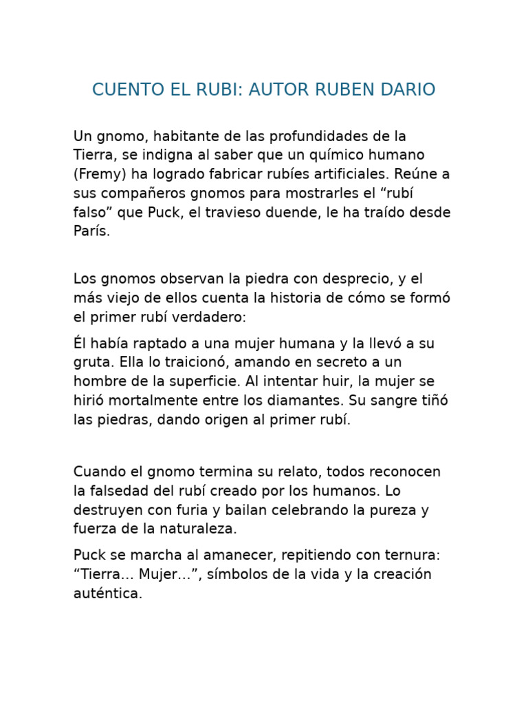 Cuento El Rubi 2 | PDF