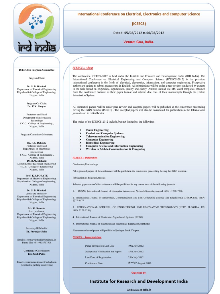 Brochure | PDF | Electrical Engineering | Engineering