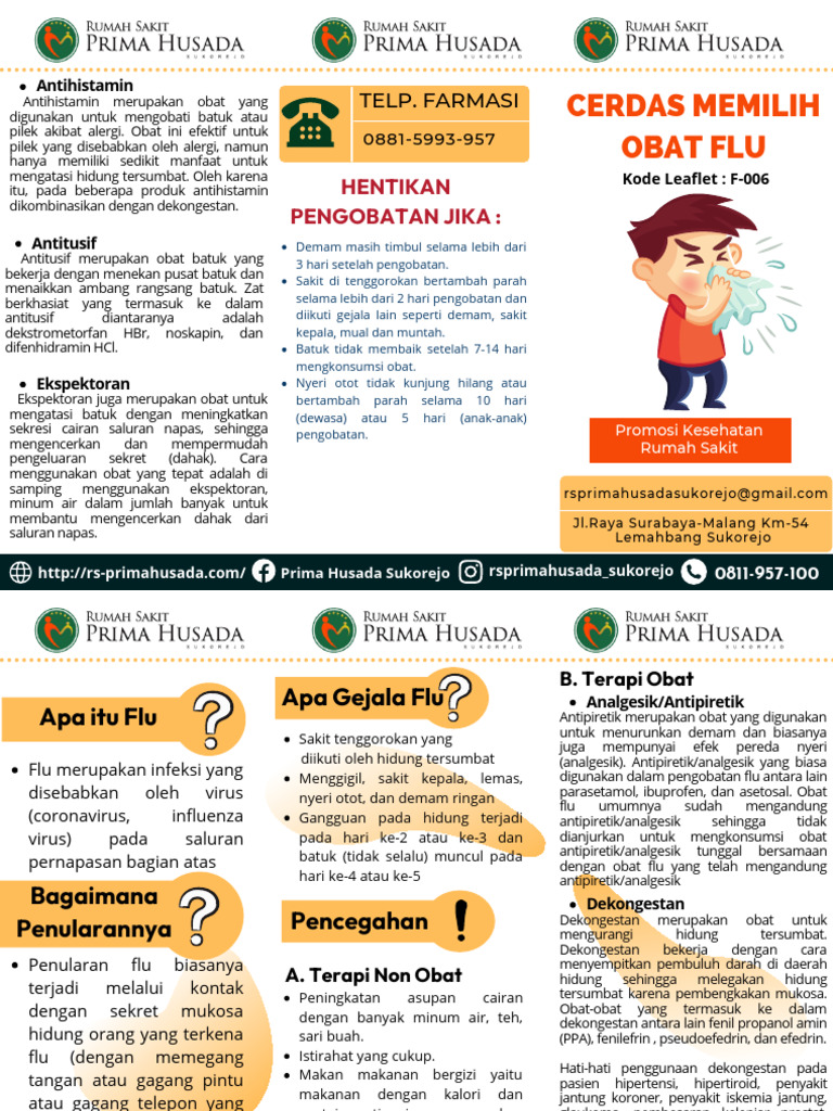 Panduan Obat Flu dan Gejalanya | PDF