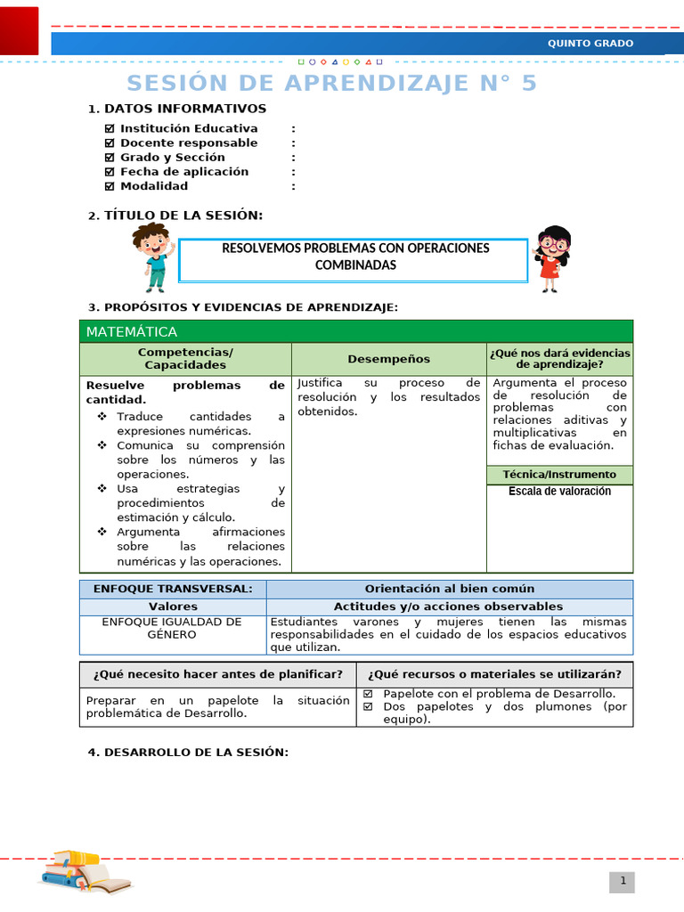 Sesión 5 M | PDF | Aprendizaje | Metacognición