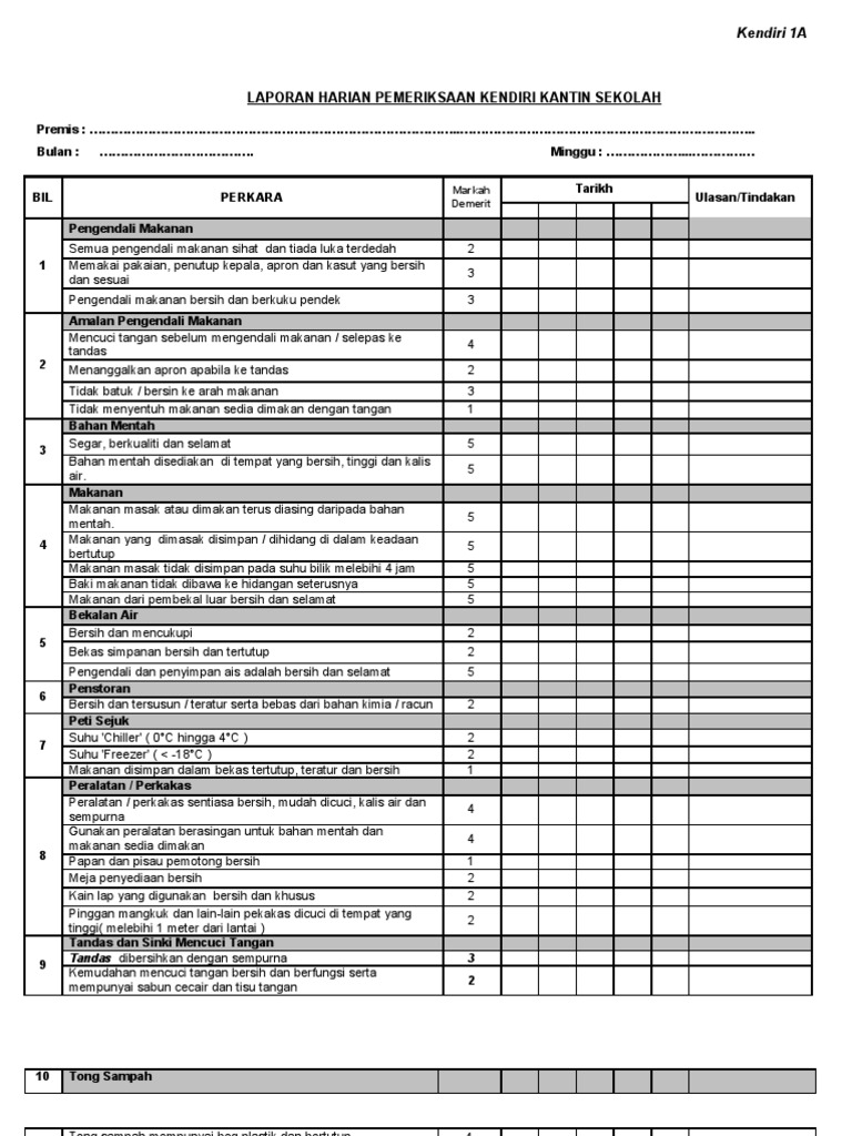 Borang Kendiri Kantin  PDF