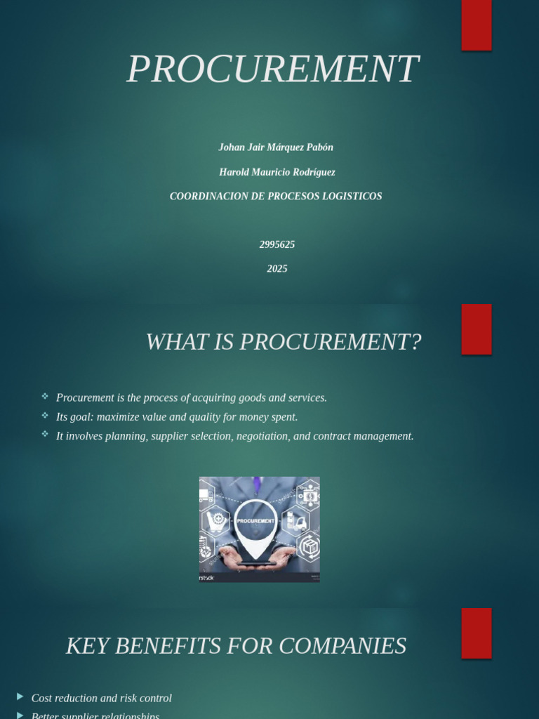 Procurement | PDF