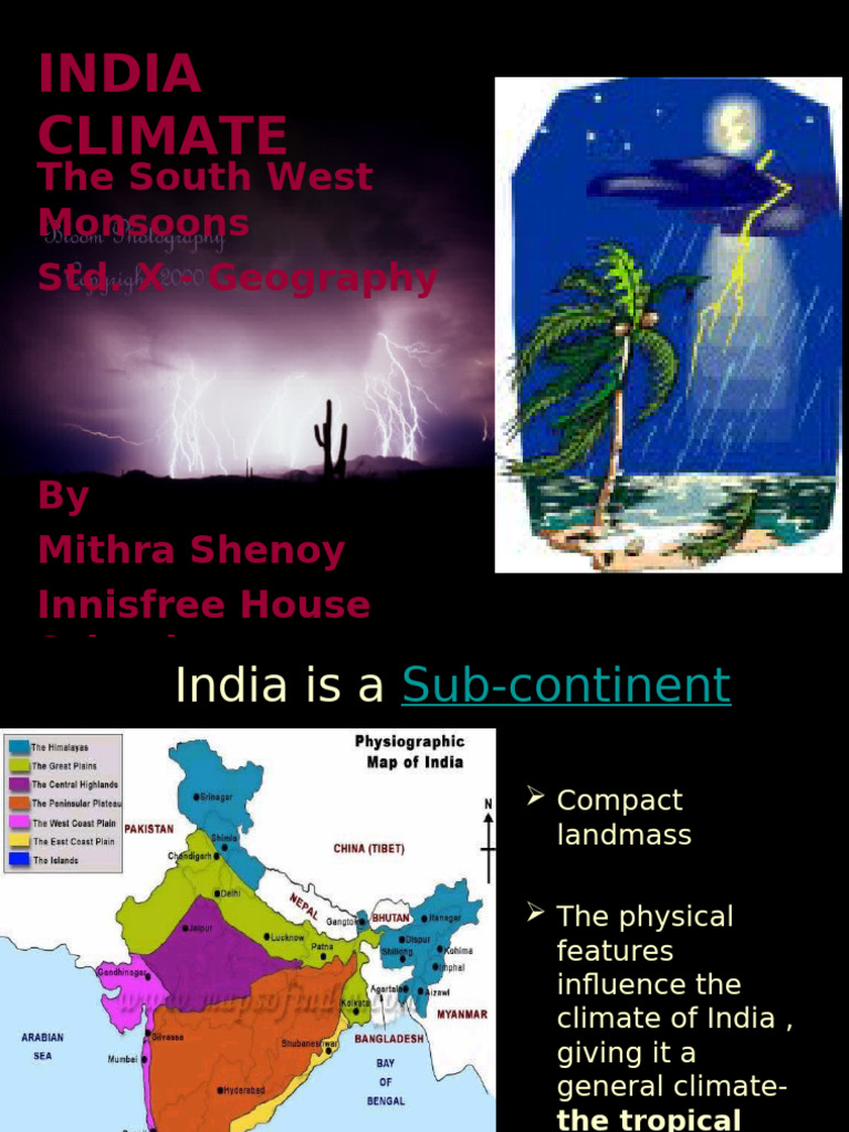 South West Monsoon in India Explained | PDF | Monsoon | Wound