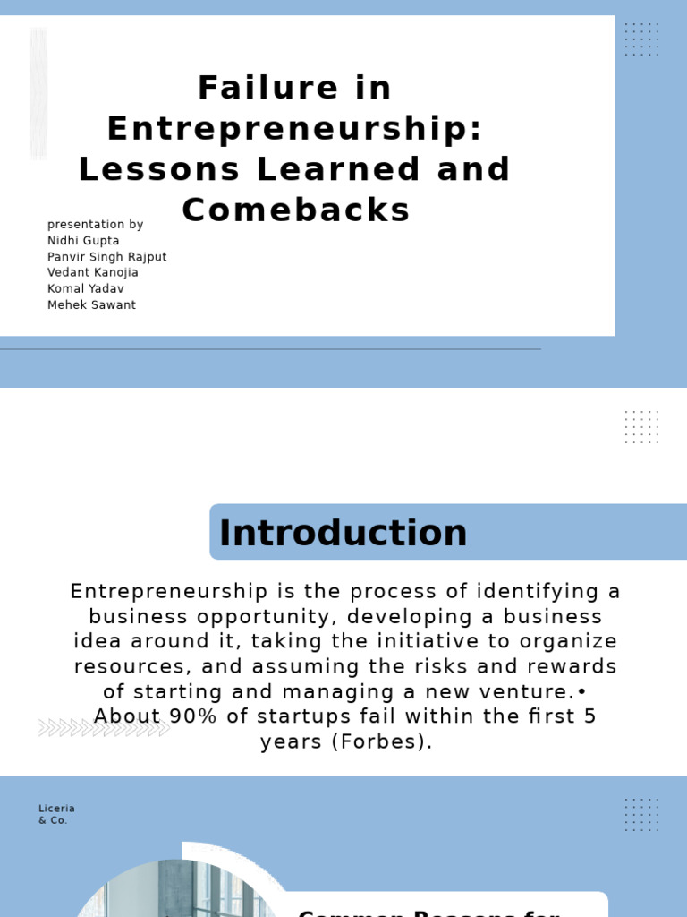 Lessons from Startup Failures | PDF | Entrepreneurship | Startup Company