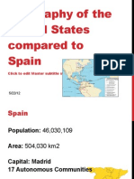 Geography of The United States Compared To Spain
