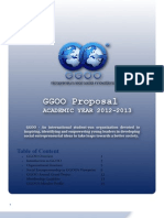 GGOO Proposal: ACADEMIC YEAR 2012-2013