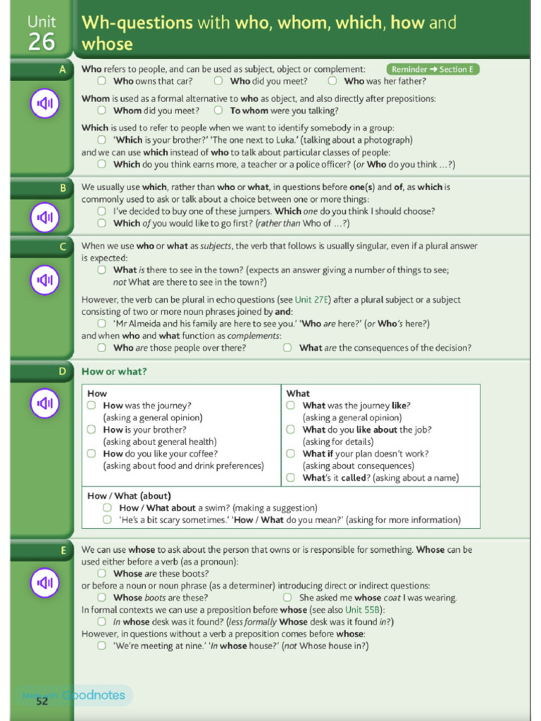 Grammar Unit 26 | PDF