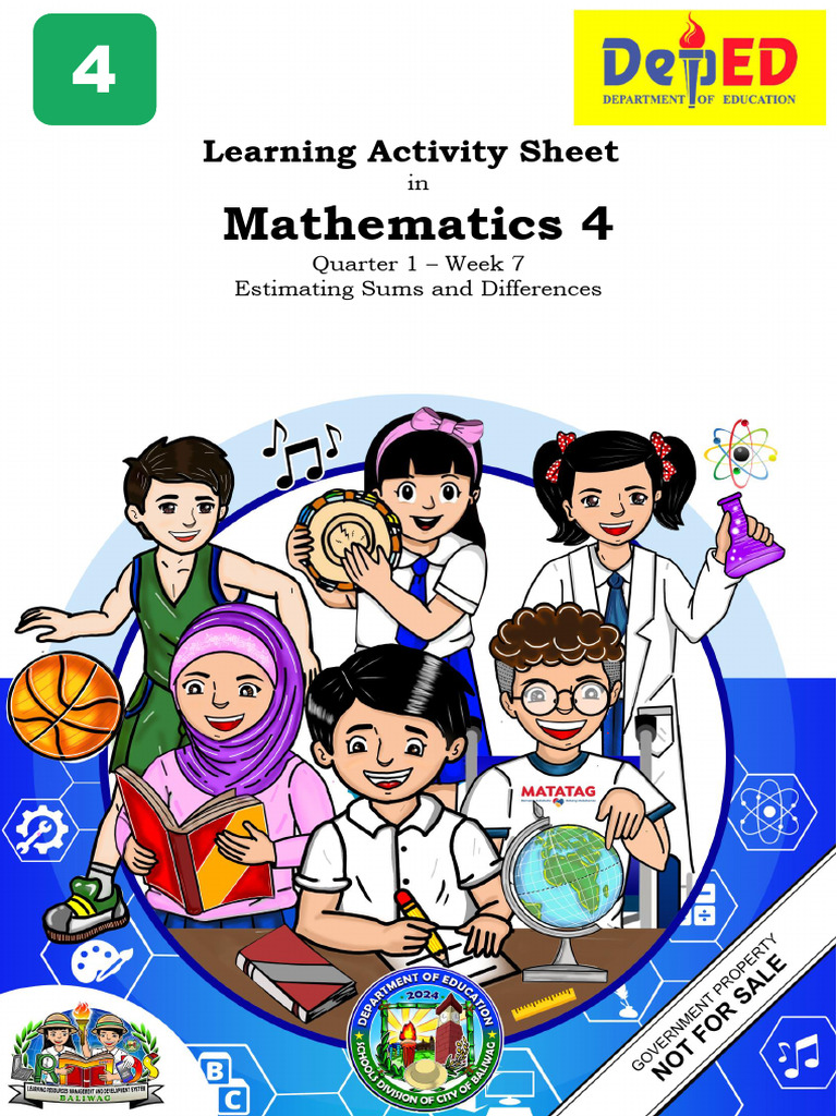 Estimating Sums & Differences for Grade 4 | PDF | Subtraction | Arithmetic