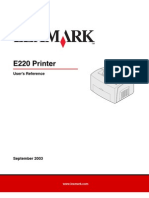 Userref Lexmark E220