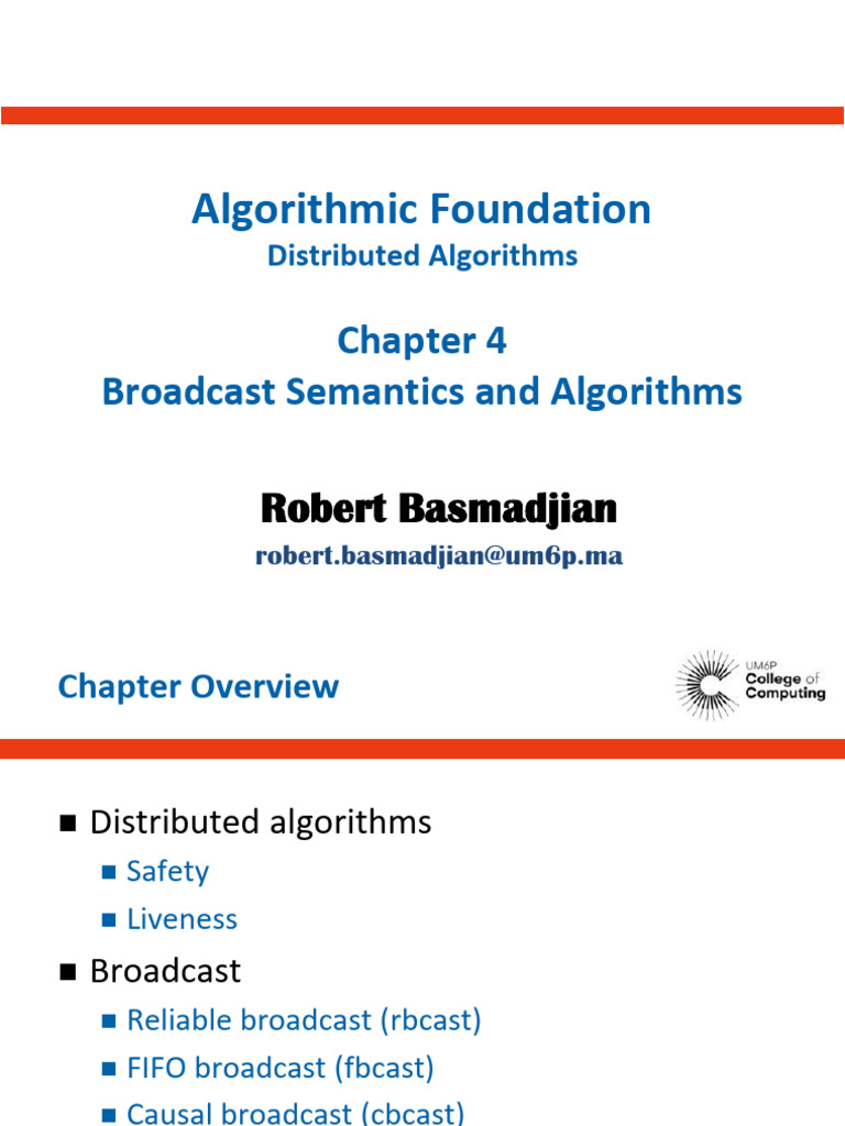 Chapter+4 Broadcast+Semantics+and+Algorithms | PDF | Distributed ...
