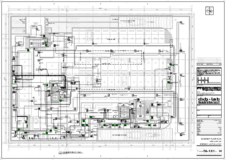 1 F A-101 Basement Floor Plan - Fa-101 | PDF