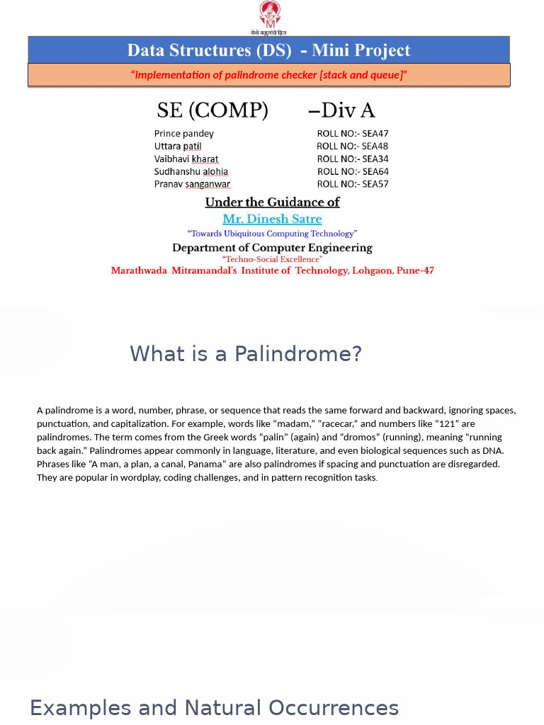 Implementation of Palindrome | PDF | Queue (Abstract Data Type ...