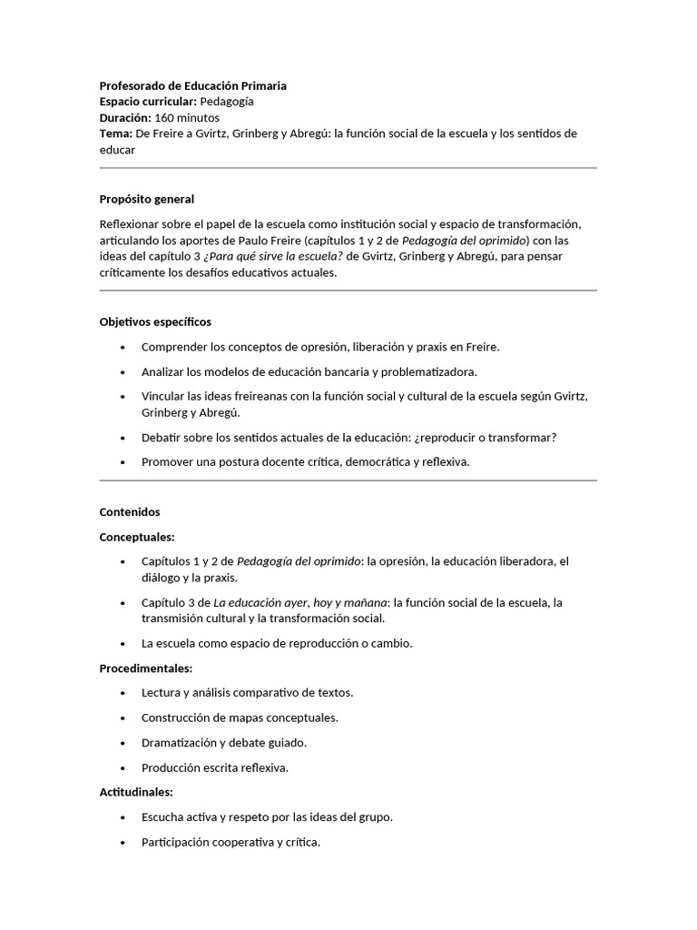 Reflexiones sobre la función social de la escuela | PDF | Escuelas ...