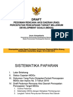 Pedoman Rencana Aksi Daerah (Rad) Mdgs