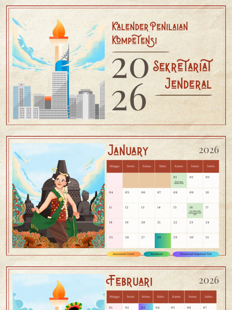 Kalender Penilaian 2026 dan Cuti Bersama | PDF