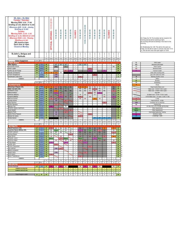 Current Work Schedule | PDF