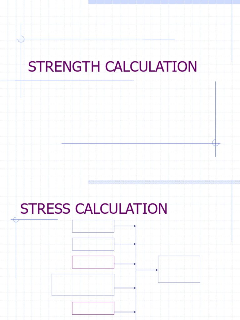 Strength and Stress Calculation Guide | PDF